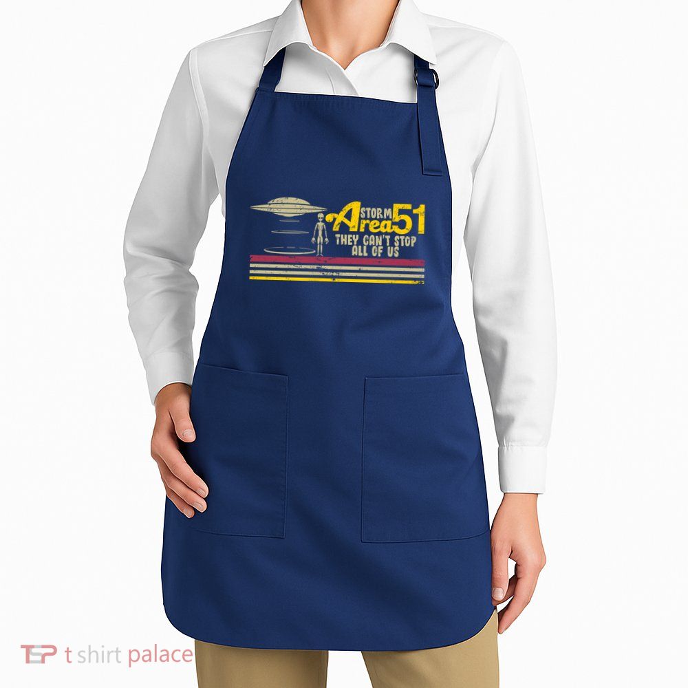 Vintage Storm Area 51 They Can't Stop All Of Us Apron