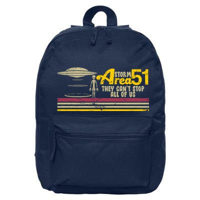 Vintage Storm Area 51 They Can't Stop All Of Us 16 in Basic Backpack