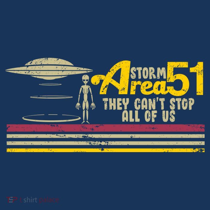 Vintage Storm Area 51 They Can't Stop All Of Us Poster