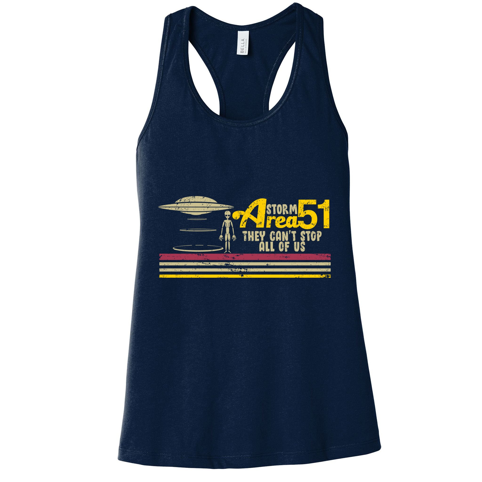 Vintage Storm Area 51 They Can't Stop All Of Us Womens Tank Top