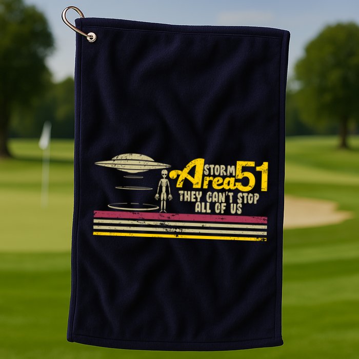 Vintage Storm Area 51 They Can't Stop All Of Us Golf Towel