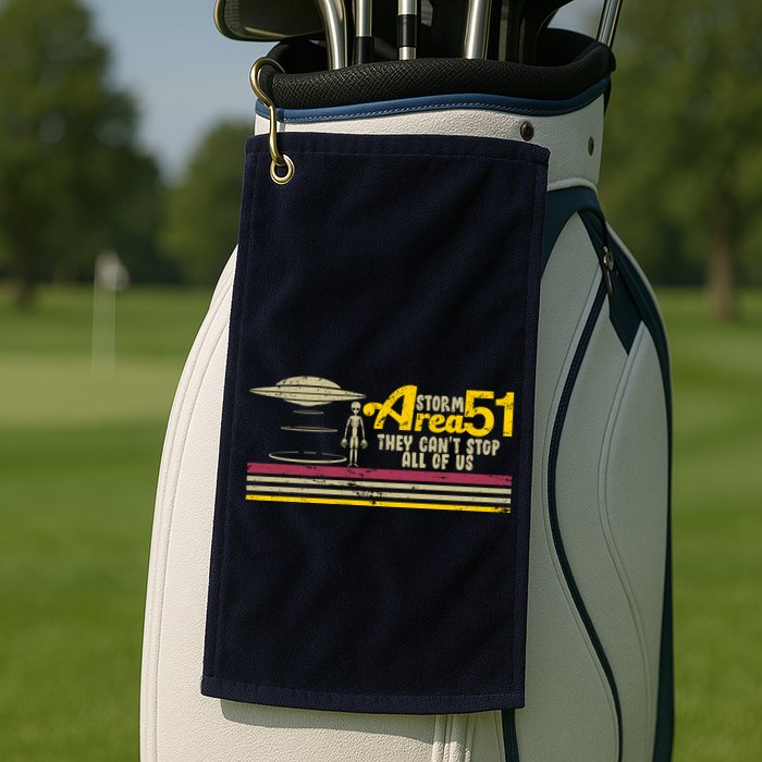Vintage Storm Area 51 They Can't Stop All Of Us Golf Towel