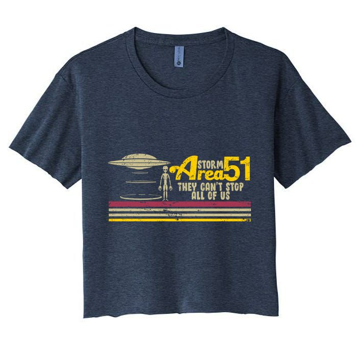 Vintage Storm Area 51 They Can't Stop All Of Us Crop Top