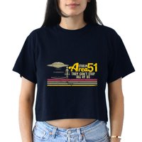 Vintage Storm Area 51 They Can't Stop All Of Us Crop Top