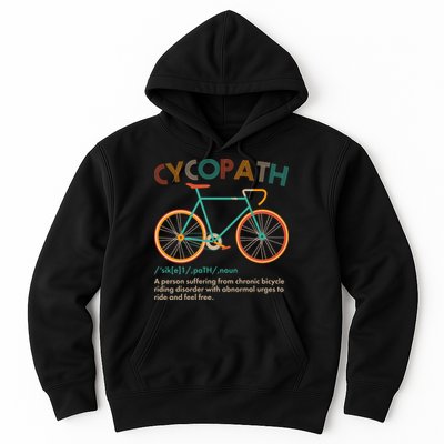 Vintage Style Colors Cycopath Definition  Hoodie