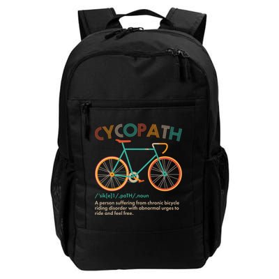 Vintage Style Colors Cycopath Definition  Backpack