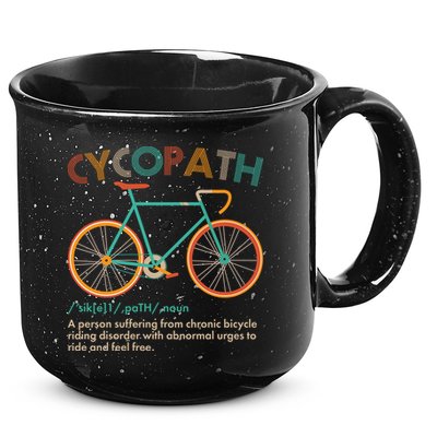 Vintage Style Colors Cycopath Definition  15oz Campfire Ceramic Mug
