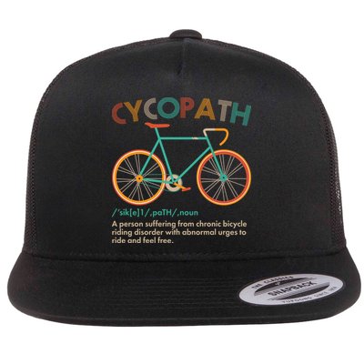 Vintage Style Colors Cycopath Definition  Flatbill Hat