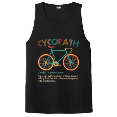 Vintage Style Colors Cycopath Definition  PosiCharge Competitor Tank