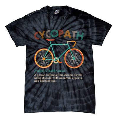 Vintage Style Colors Cycopath Definition  Tie-Dye T-Shirt