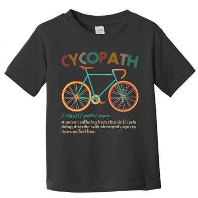 Vintage Style Colors Cycopath Definition  Toddler T-Shirt