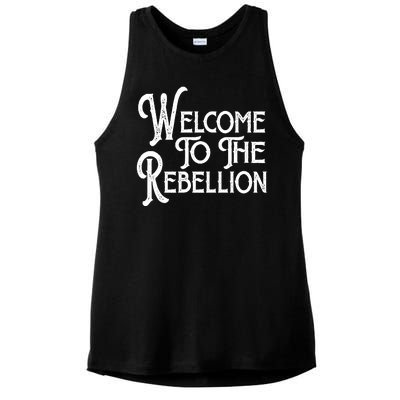 Vintage Style Welcome To The Rebellion Star Wars Ladies PosiCharge Tri-Blend Wicking Tank