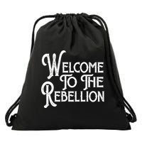 Vintage Style Welcome To The Rebellion Drawstring Bag