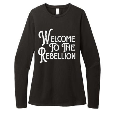 Vintage Style Welcome To The Rebellion Star Wars Womens CVC Long Sleeve Shirt