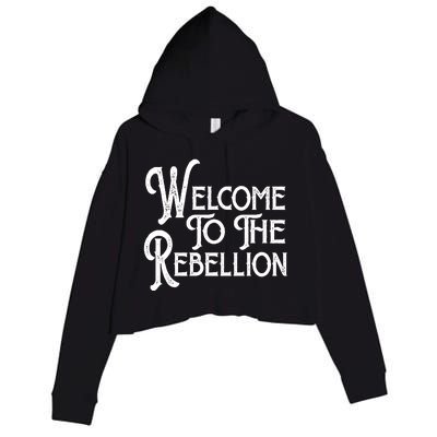 Vintage Style Welcome To The Rebellion Star Wars Crop Fleece Hoodie