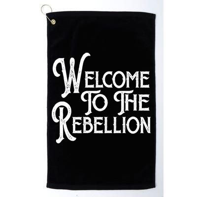 Vintage Style Welcome To The Rebellion Golf Towel