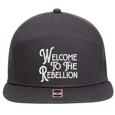 Vintage Style Welcome To The Rebellion Star Wars 7 Panel Mesh Trucker Snapback Hat