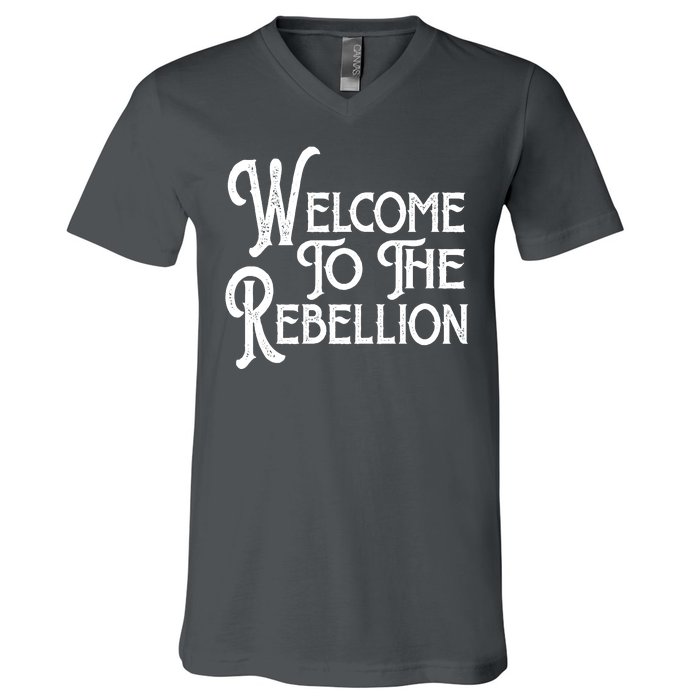 Vintage Style Welcome To The Rebellion Star Wars V-Neck T-Shirt