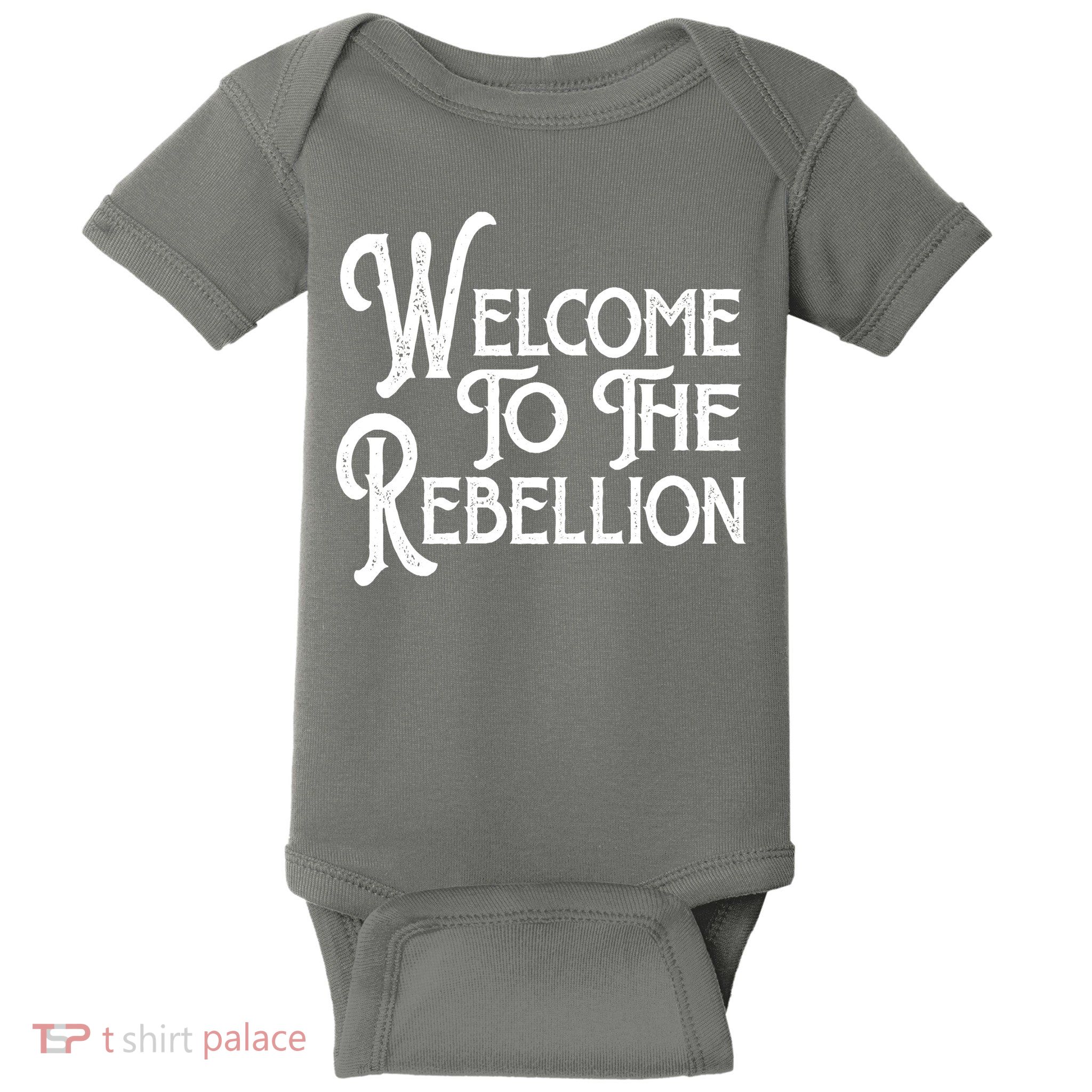 Vintage Style Welcome To The Rebellion Star Wars Baby Bodysuit
