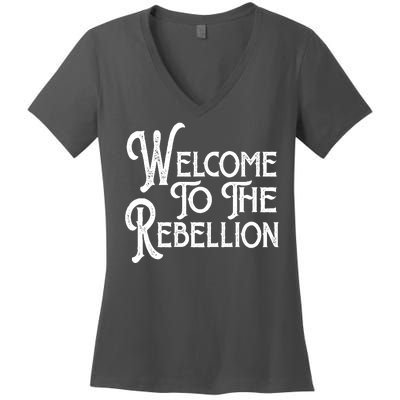 Vintage Style Welcome To The Rebellion Star Wars Women's V-Neck T-Shirt