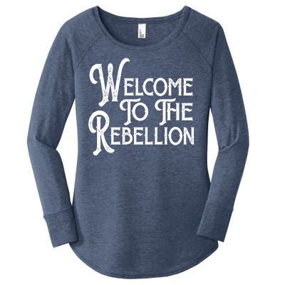 Vintage Style Welcome To The Rebellion Star Wars Women's Perfect Tri Tunic Long Sleeve Shirt