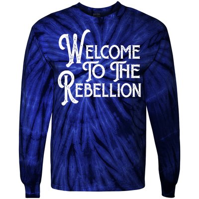 Vintage Style Welcome To The Rebellion Star Wars Tie-Dye Long Sleeve Shirt