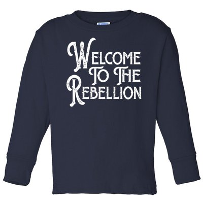 Vintage Style Welcome To The Rebellion Star Wars Toddler Long Sleeve Shirt