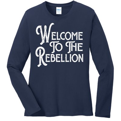 Vintage Style Welcome To The Rebellion Star Wars Ladies Long Sleeve Shirt