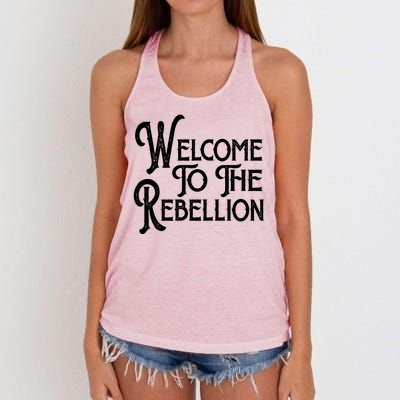 Vintage Style Welcome To The Rebellion Star Wars Women's Knotted Racerback Tank