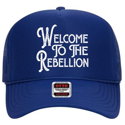 Vintage Style Welcome To The Rebellion Star Wars High Crown Mesh Back Trucker Hat