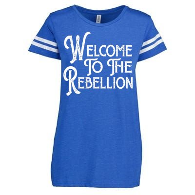 Vintage Style Welcome To The Rebellion Star Wars Enza Ladies Jersey Football T-Shirt