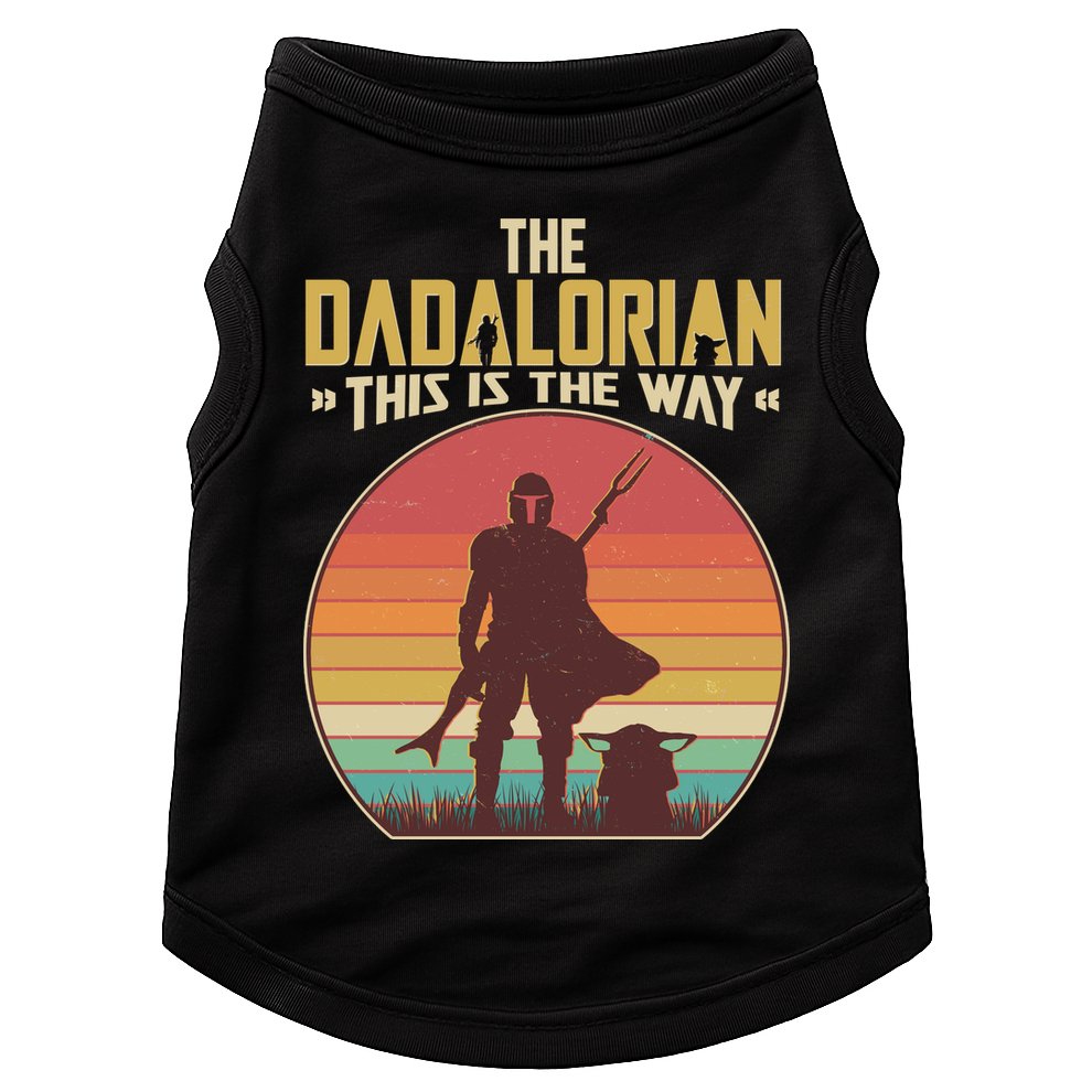 Vintage Styled The Dadalorian This Is the Way Doggie Tank