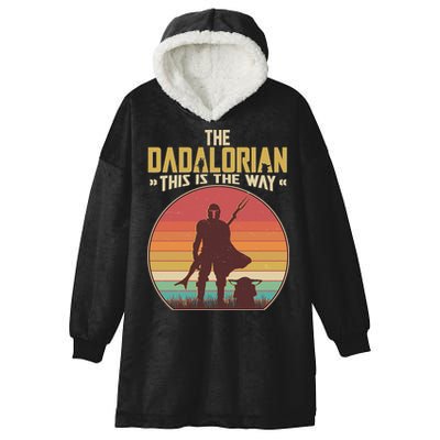 Vintage Styled The Dadalorian This Is the Way Hooded Wearable Blanket