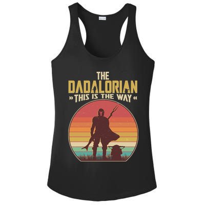 Vintage Styled The Dadalorian This Is the Way Ladies PosiCharge Competitor Racerback Tank