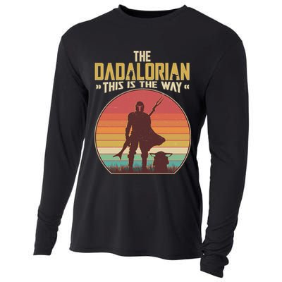 Vintage Styled The Dadalorian This Is the Way Cooling Performance Long Sleeve Crew