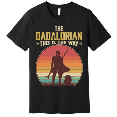 Vintage Styled The Dadalorian This Is the Way Premium T-Shirt