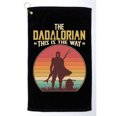 Vintage Styled The Dadalorian This Is the Way Golf Towel