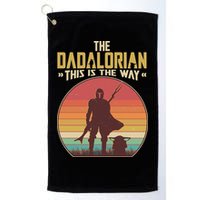 Vintage Styled The Dadalorian This Is the Way Golf Towel