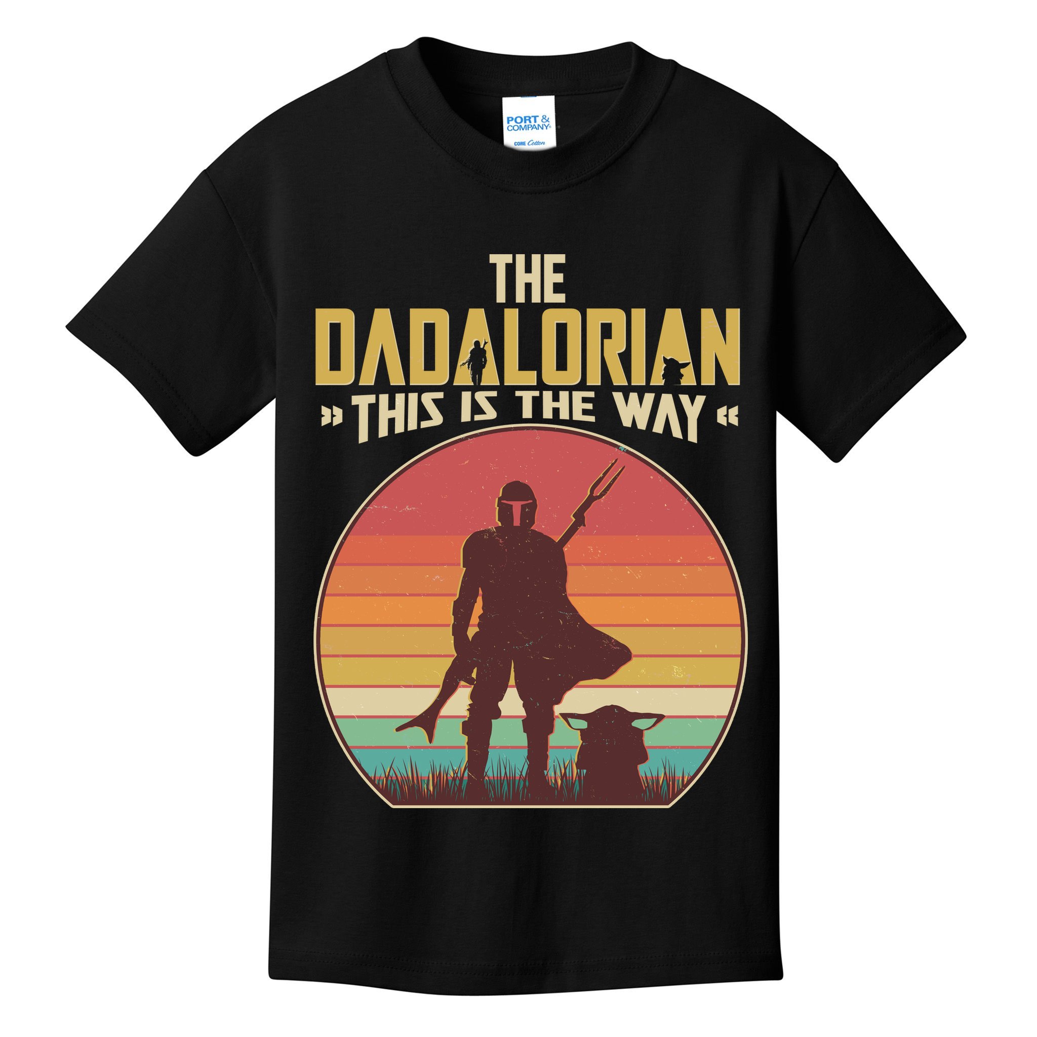 Vintage Styled The Dadalorian This Is the Way Kids T-Shirt