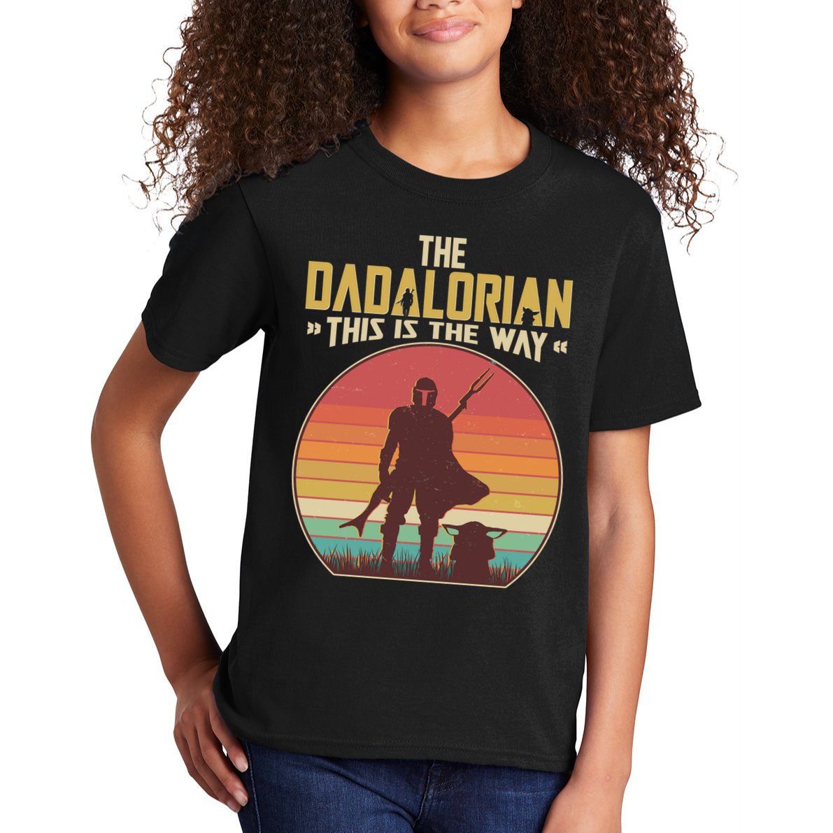 Vintage Styled The Dadalorian This Is the Way Kids T-Shirt