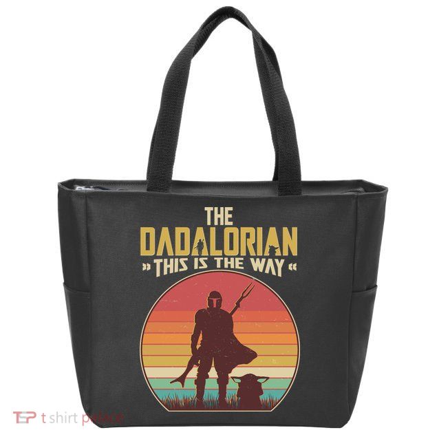 Vintage Styled The Dadalorian This Is the Way Zip Tote Bag