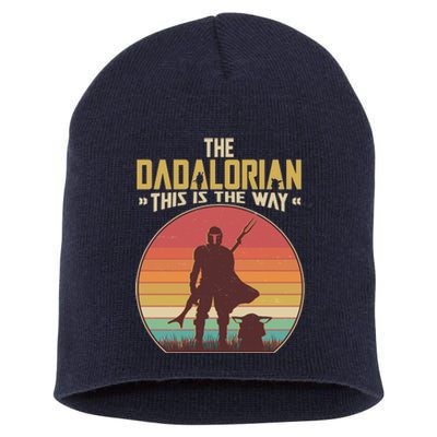 Vintage Styled The Dadalorian This Is the Way Short Acrylic Beanie