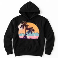 Vintage Summer Beach Emblem Hoodie