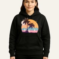 Vintage Summer Beach Emblem Hoodie