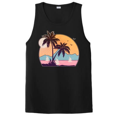 Vintage Summer Beach Emblem PosiCharge Competitor Tank