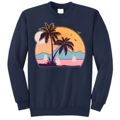 Vintage Summer Beach Emblem Sweatshirt