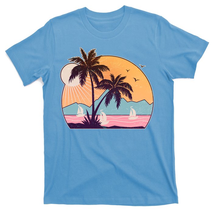 Vintage Summer Beach Emblem T-Shirt