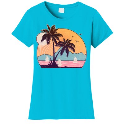 Vintage Summer Beach Emblem Women's T-Shirt