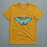 Vintage Summer Flower Floral Butterfly T-Shirt