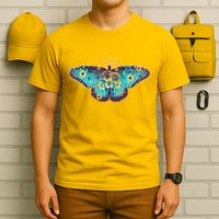 Vintage Summer Flower Floral Butterfly T-Shirt